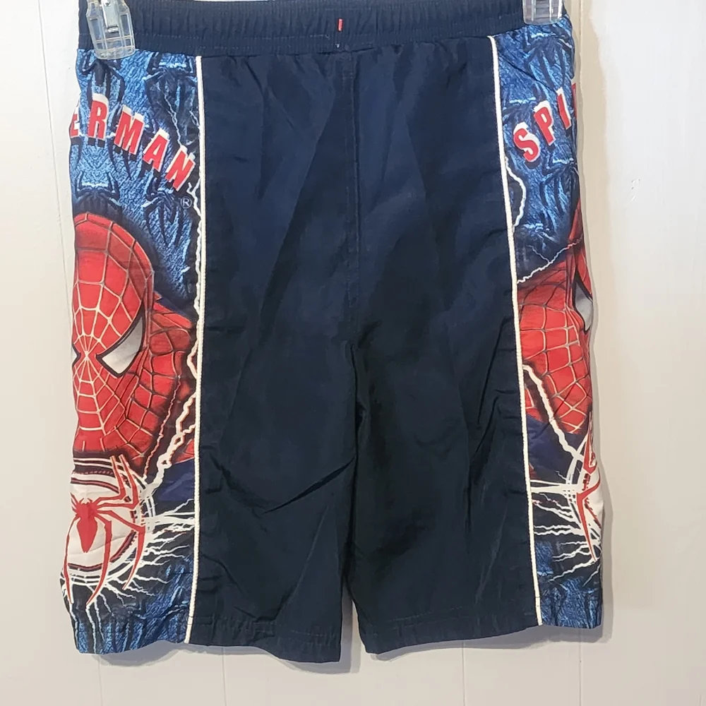 Spiderman 2 Swim Trunks Board Shorts Beach Size 8‎ - 10 A598